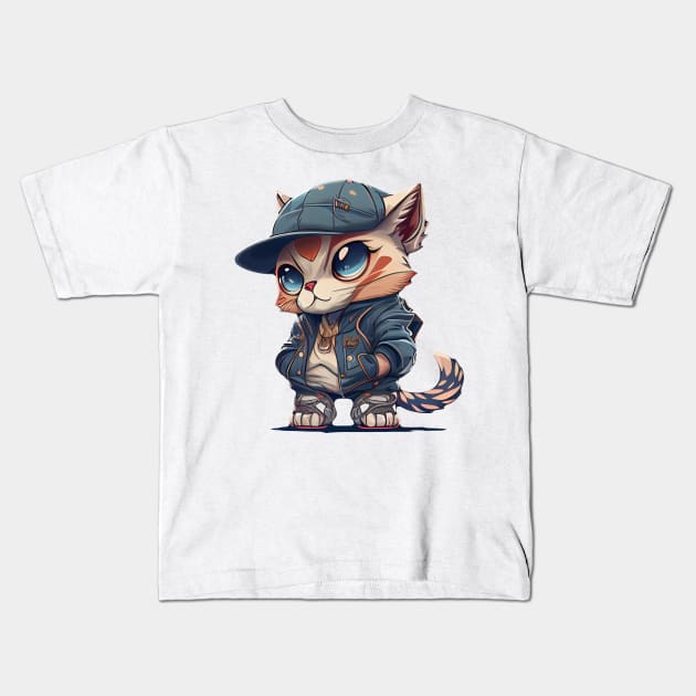 Cute pet, funny pet, boss pet, pirate pet, gangster pet, lovely pet. Kids T-Shirt by NCT ART